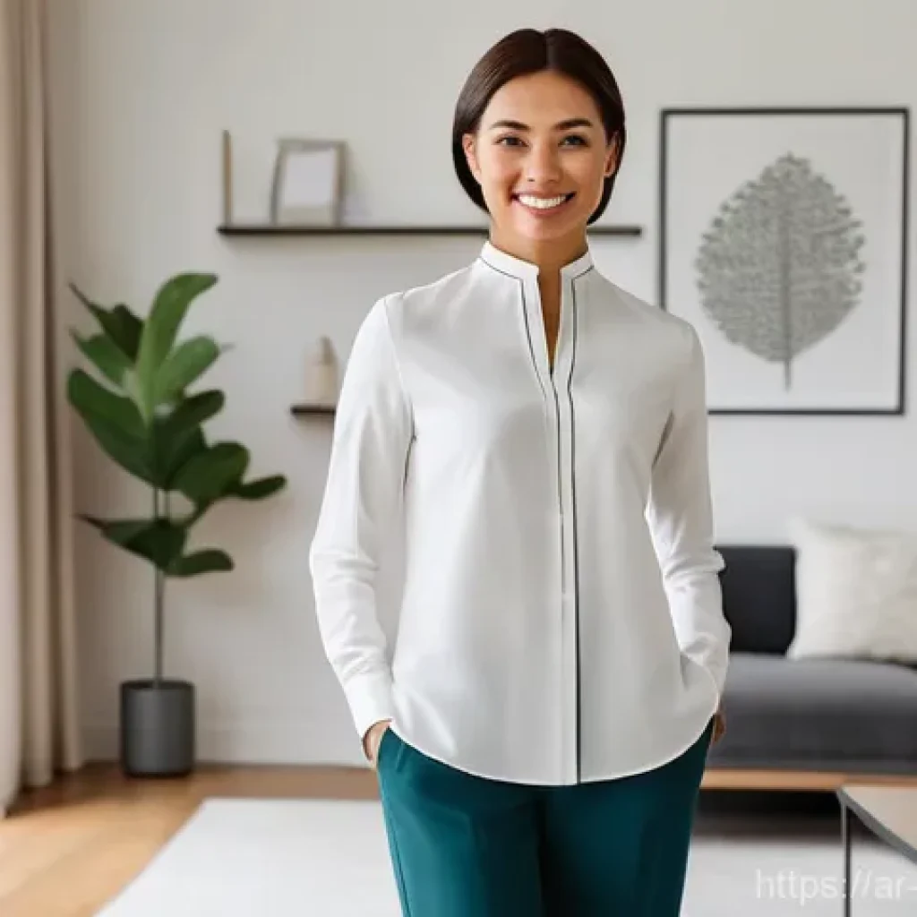 가사도우미 자격증 취득 후 취업 성공 스토리 - **Prompt 1: Modern Professional Housekeeper in a Smart Home Environment**
    "A confident and elega...